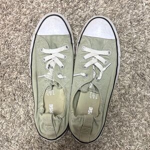 Converse Olive Canvas Low-Tops